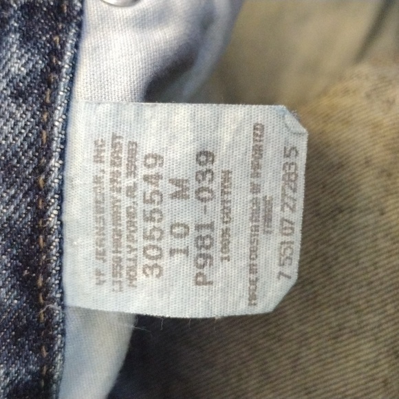 Vintage High Rise Jeans 90s Lee Original Dark Wash Relaxed Tapered 28 x 32 Sz 10 - Picture 6 of 11